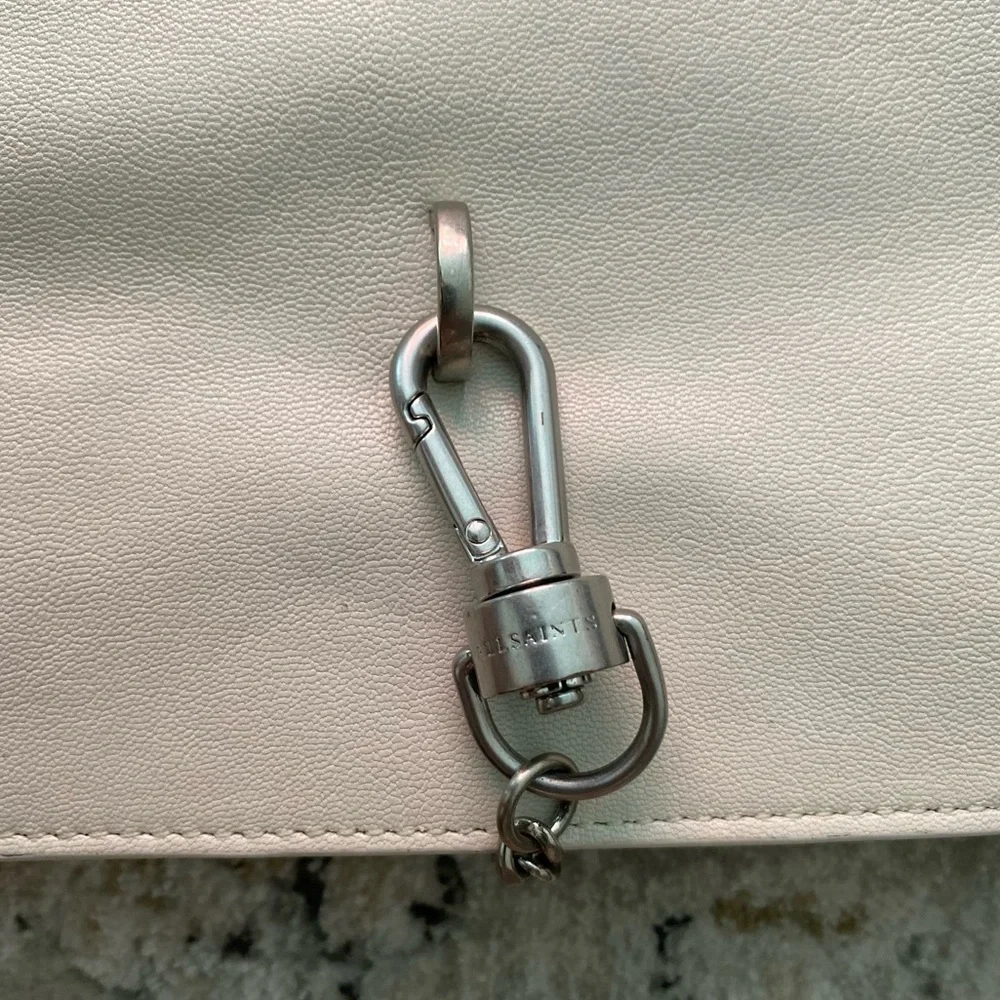 All Saints Leather Shoulder Bag (white) - Picture 3 of 7